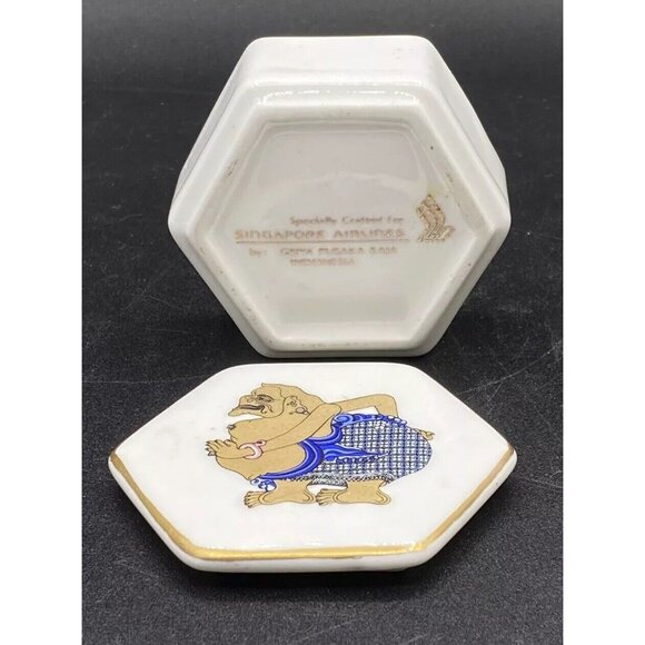 Singapore Airlines Griya Pusaka Raja Fine Bone China Trinket Dish Semar - Picture 3 of 6